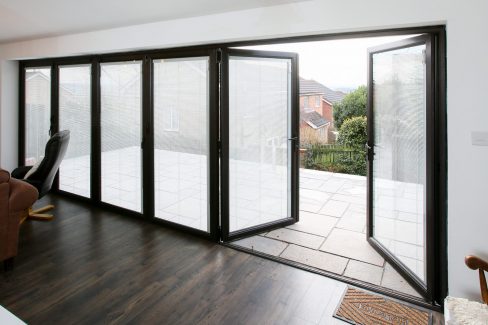 Aluminium bifold doors for a home in Oxford.